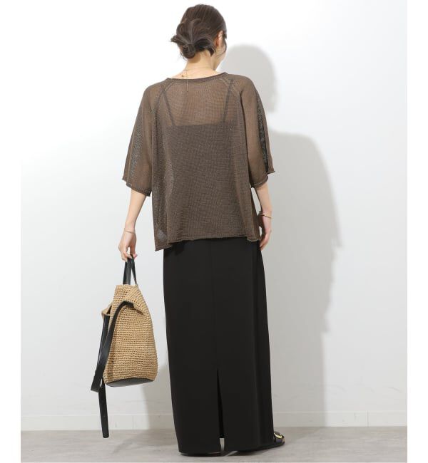 JOURNAL STANDARD relume「《予約》PEリネンハーフスリーブプルオーバー」|ニット・セーター|