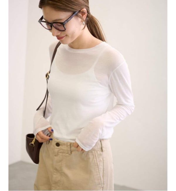 FRAMeWORK「≪追加≫HTシアーロングTee5」|Tシャツ・カットソー|