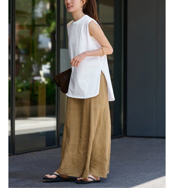 FRAMeWORK「ATON/エイトン 12/-AIR SPINNING ROUND HEM タンクトップ」|タンクトップ|