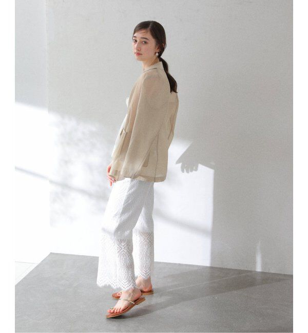  「【洗える】ウォッシャブルシアージャケット」|テーラードジャケット|