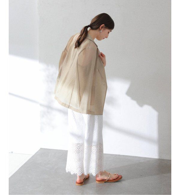  「【洗える】ウォッシャブルシアージャケット」|テーラードジャケット|