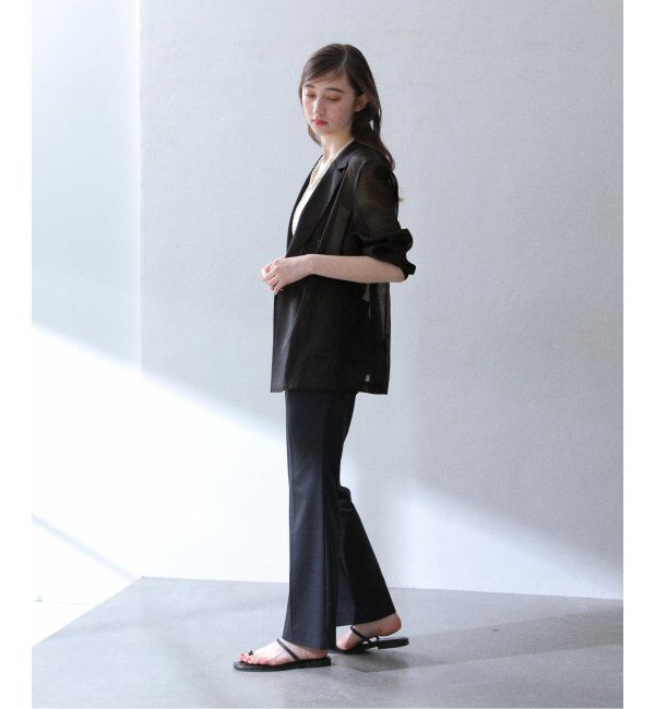  「【洗える】ウォッシャブルシアージャケット」|テーラードジャケット|