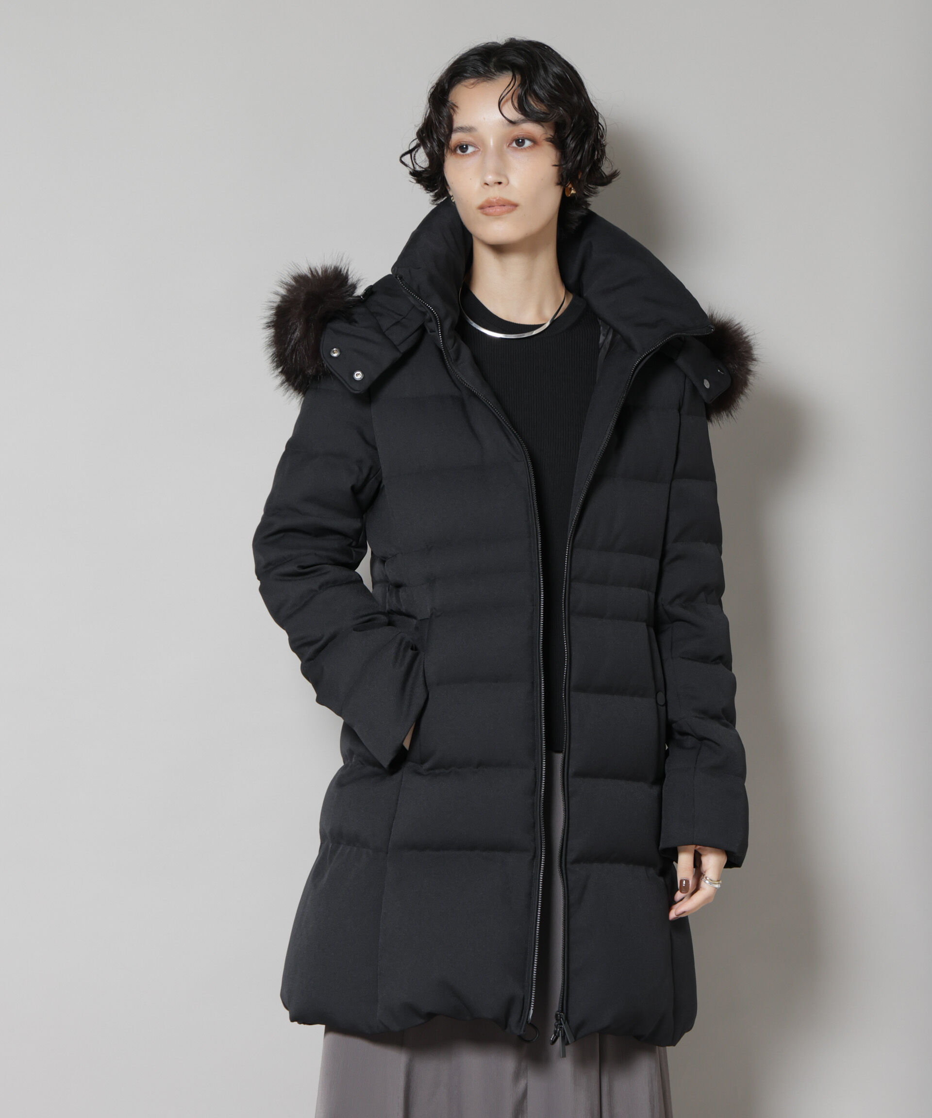 nano･universe「「西川ダウン(R)」サージロングダウン」|ダウン|