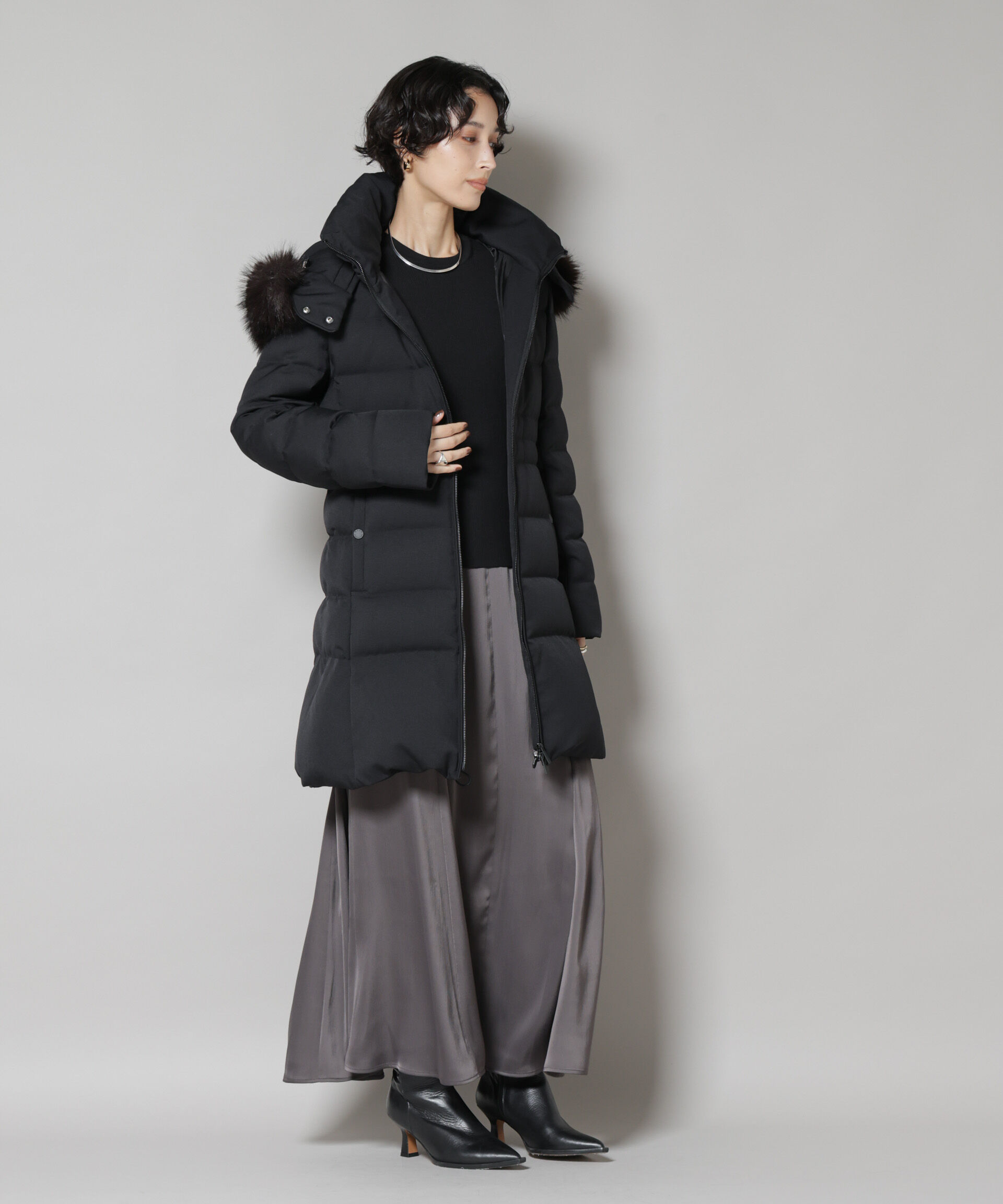 nano･universe「「西川ダウン(R)」サージロングダウン」|ダウン|