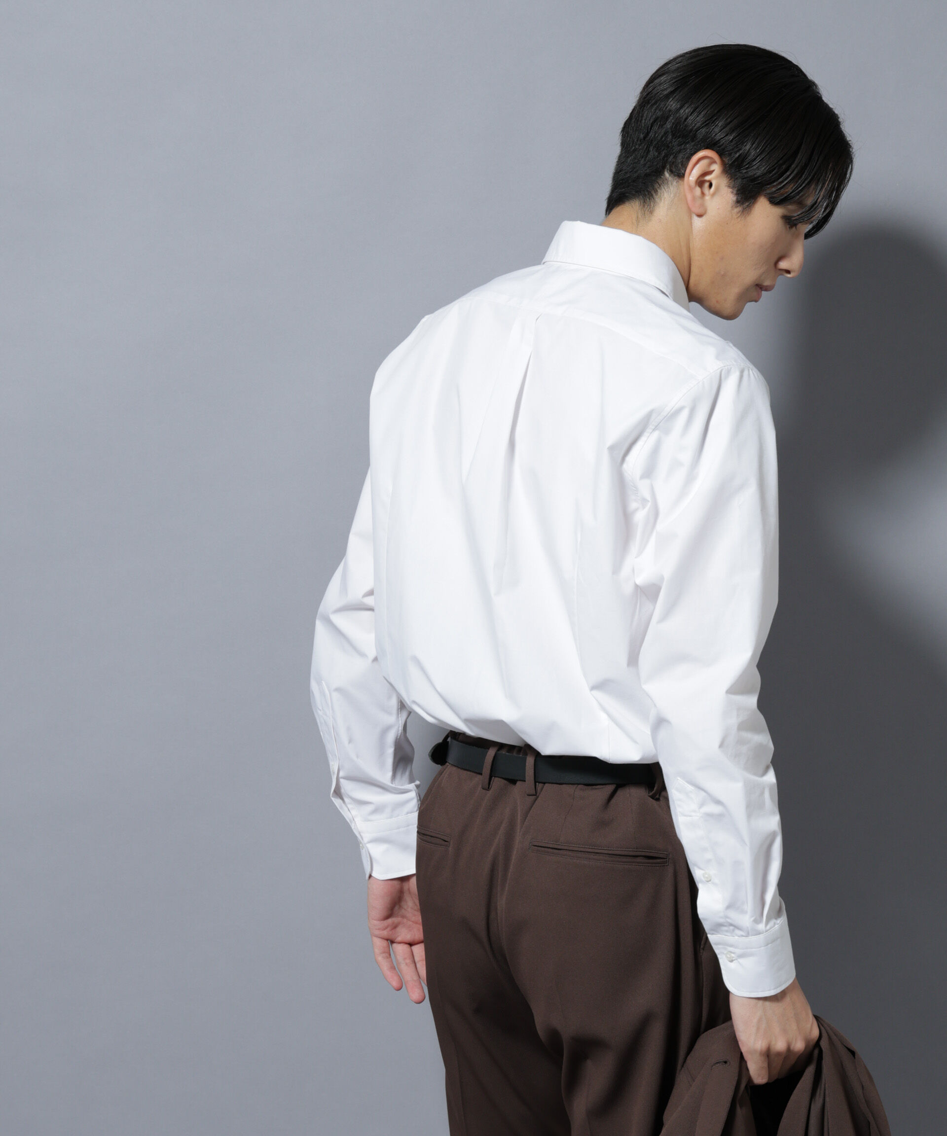 nano･universe「「N shirt」Anti Soaked(R)汗染み防止セミワイドカラーシャツ長袖」|シャツ・ブラウス|