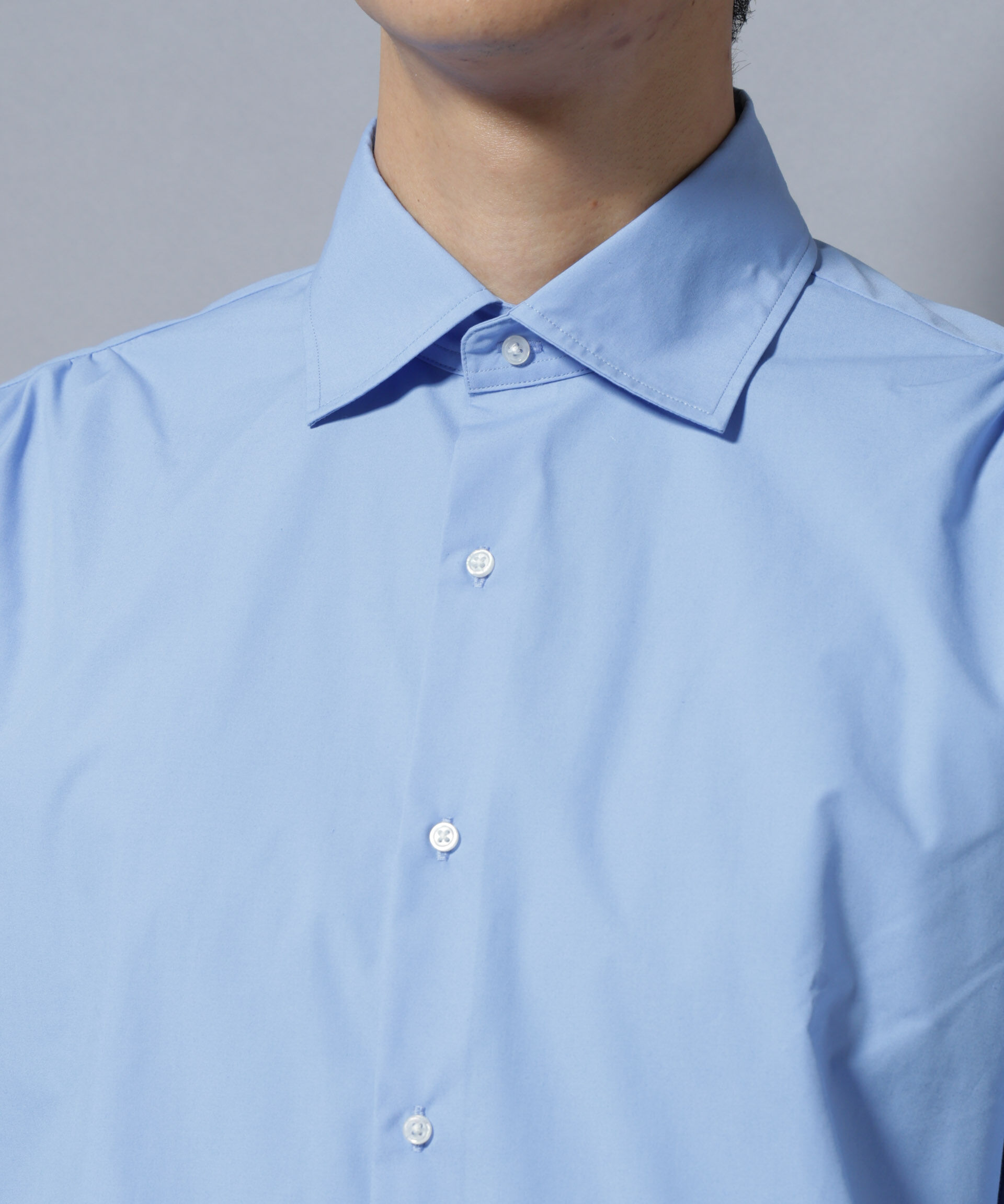 nano･universe「「N shirt」Anti Soaked(R)汗染み防止セミワイドカラーシャツ長袖」|シャツ・ブラウス|