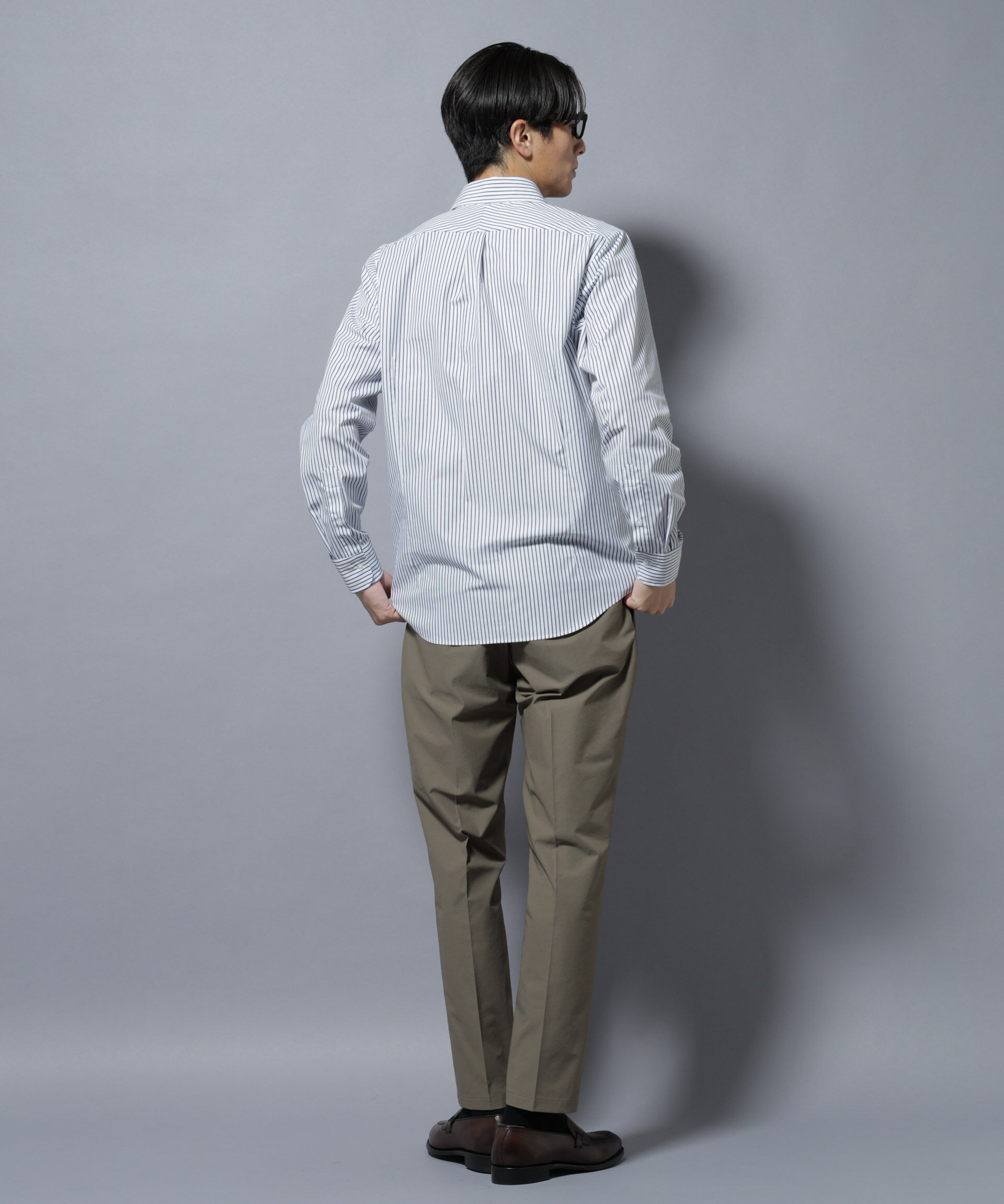 nano･universe「「N shirt」Anti Soaked(R)汗染み防止セミワイドカラーシャツ長袖」|シャツ・ブラウス|