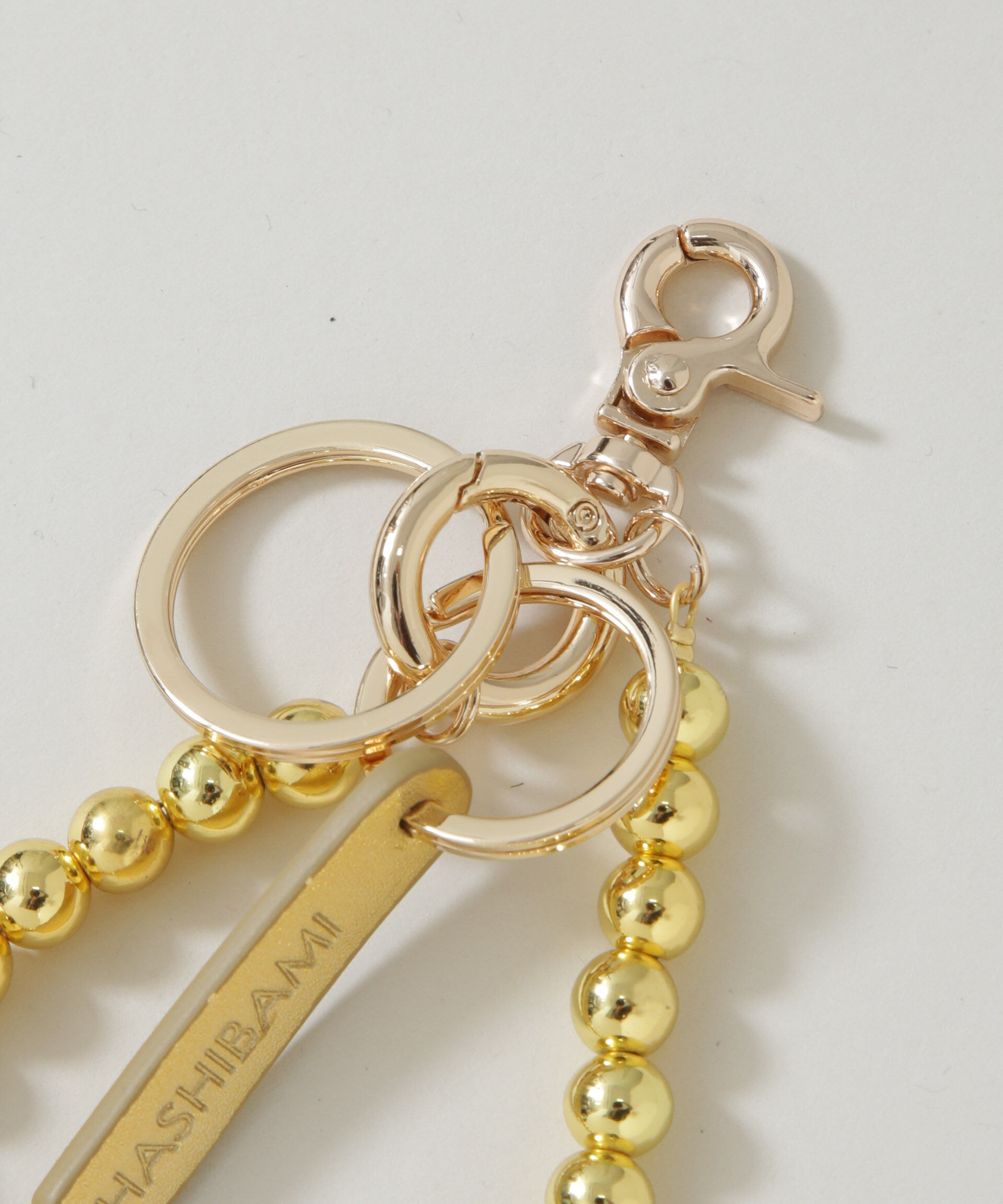 nano･universe「HASHIBAMI/ヘマタイト 丸玉 スマホハンドストラップ」|その他|