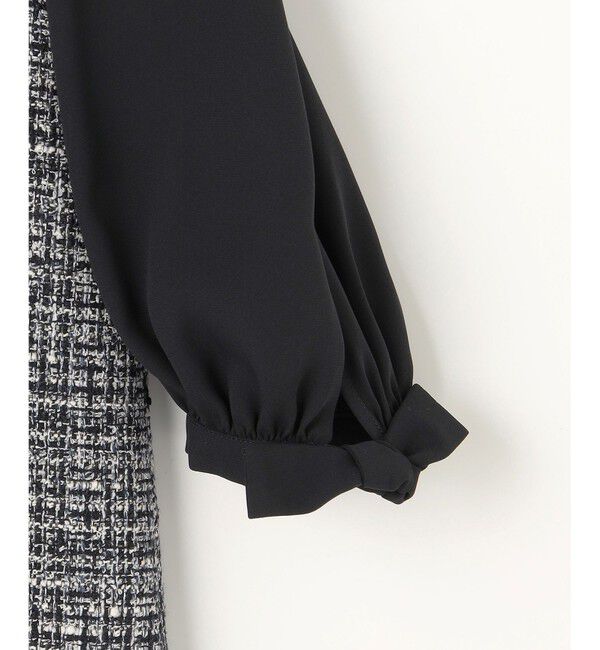 組曲「【KUMIKYOKU NAVY】ラメループモールツイード ワンピース」|ワンピース|