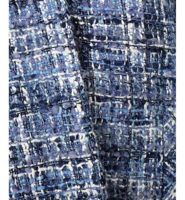 組曲「【KUMIKYOKU NAVY】マカロンツイード ジャケット」|ノーカラージャケット|