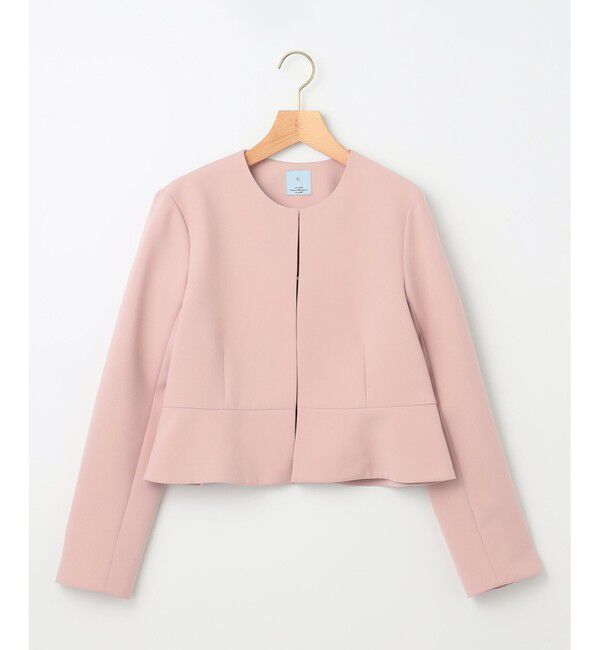 組曲「【WEB限定・KUMIKYOKU NAVY】コンフォータブルドレープ ノーカラージャケット」|ノーカラージャケット|