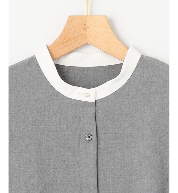 組曲「【KUMIKYOKU NAVY】ウーステッドライククロス シャツワンピース」|ワンピース|