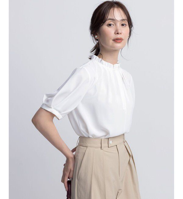組曲「ライトデシンフリル襟 ブラウス」|シャツ・ブラウス|