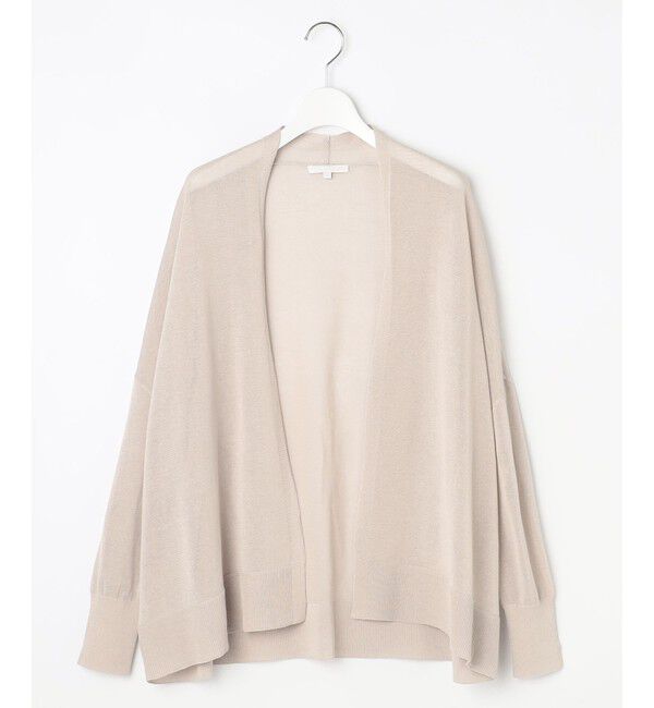 自由区「【アンサンブル対応・洗える】ドライシアーファインゲージ カーディガン」|カーディガン|