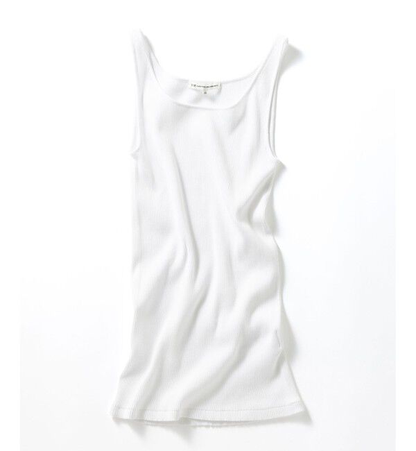 23区「【新色追加/見上愛さん着用】オーガニック コットンリブ タンクトップ」|タンクトップ|ホワイト系