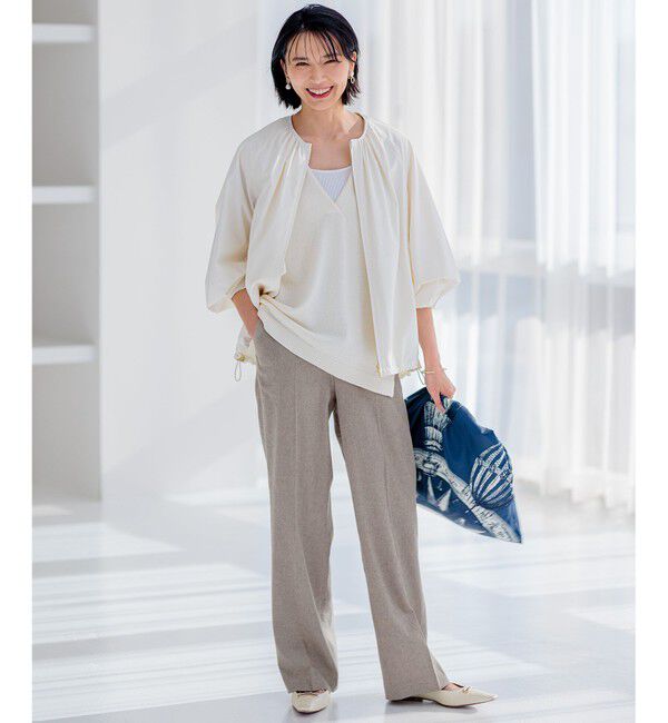 23区「【新色追加/見上愛さん着用】オーガニック コットンリブ タンクトップ」|タンクトップ|