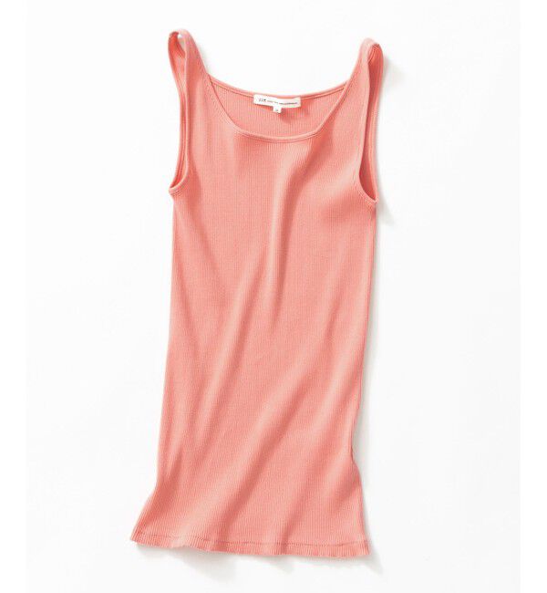 23区「【新色追加/見上愛さん着用】オーガニック コットンリブ タンクトップ」|タンクトップ|ピンク系