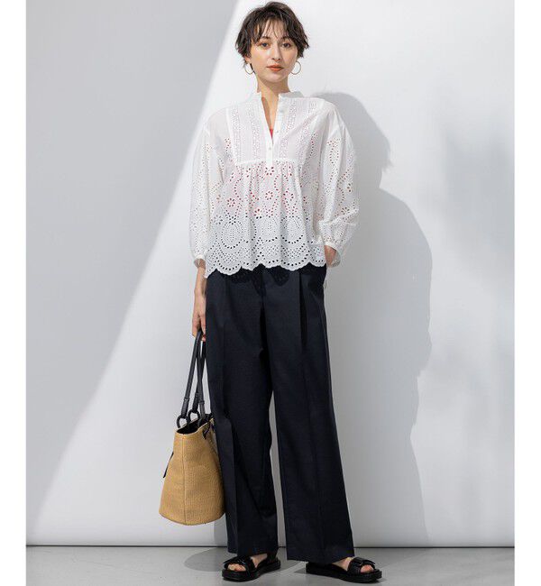 23区「【新色追加/見上愛さん着用】オーガニック コットンリブ タンクトップ」|タンクトップ|