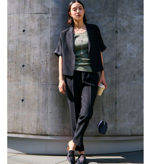 23区「【新色追加/見上愛さん着用】オーガニック コットンリブ タンクトップ」|タンクトップ|