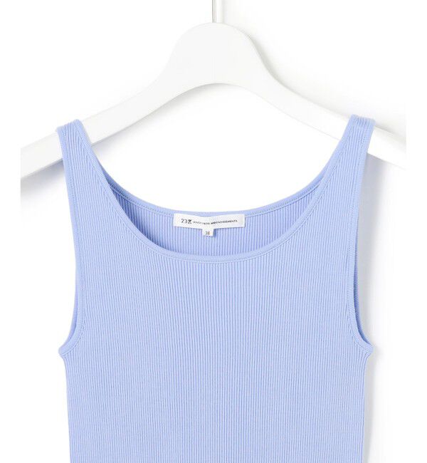 23区「【新色追加/見上愛さん着用】オーガニック コットンリブ タンクトップ」|タンクトップ|