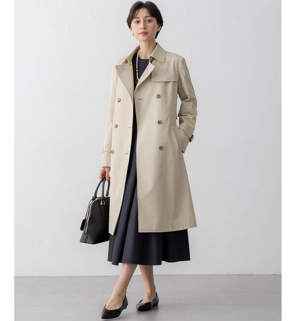 23区「エアータンブラー TCギャバジン ロング トレンチコート」|トレンチコート|