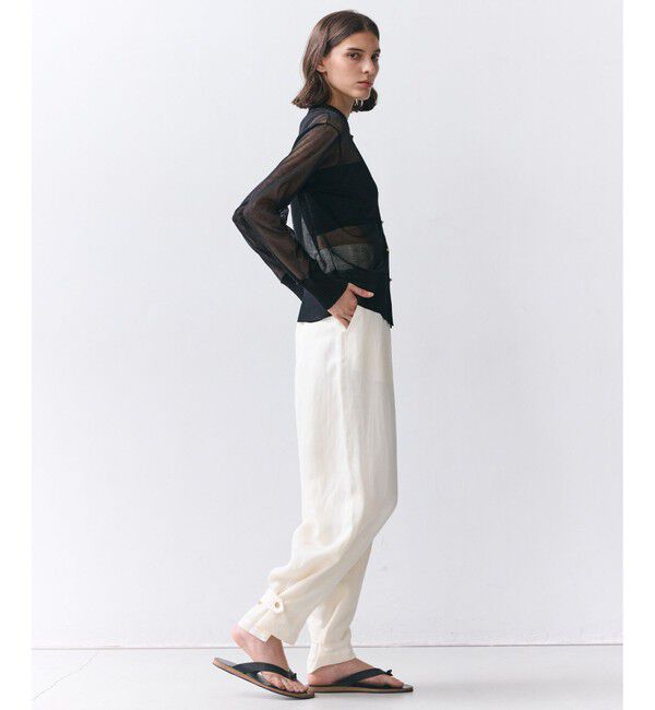 BEIGE,「PYRRHOT / シアーコンビ リブカーディガン」|ニット・セーター|