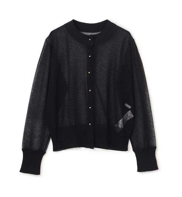 BEIGE,「PYRRHOT / シアーコンビ リブカーディガン」|ニット・セーター|