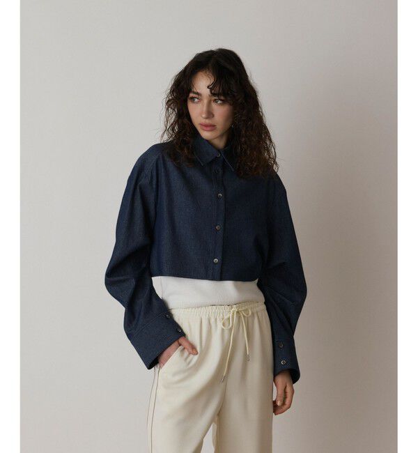  「タックスリーブデニムシャツ」|シャツ・ブラウス|