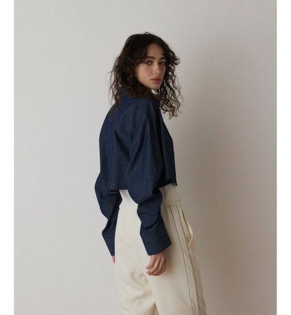  「タックスリーブデニムシャツ」|シャツ・ブラウス|