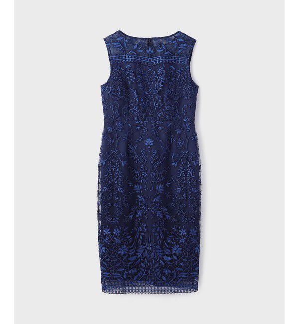 GRACE CONTINENTAL「コ－ド刺繍タイトドレス」|ドレス|