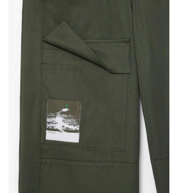 LACOSTE「アシンメトリー ワイドストレート カーゴポケットパンツ」|サルエル|