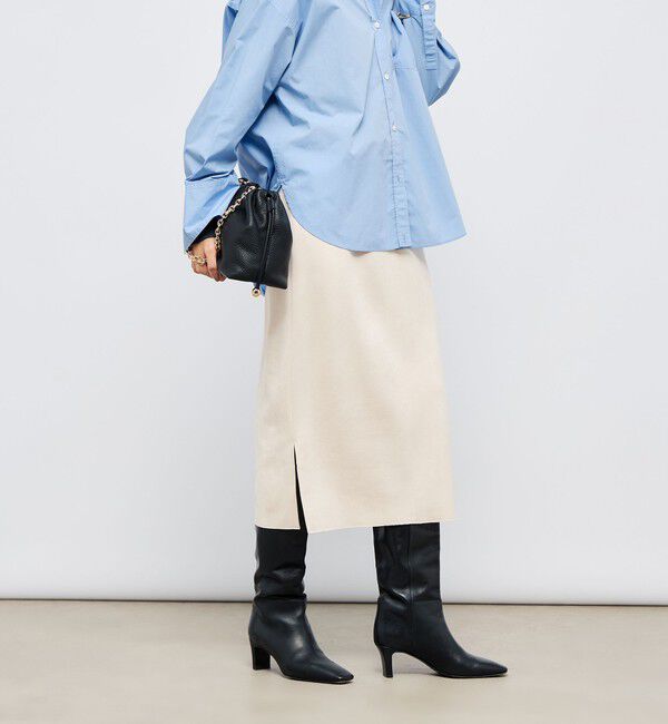 NOLLEY'S sophi「ウォッシャブルスエードダンボールタイトスカート」|タイト|