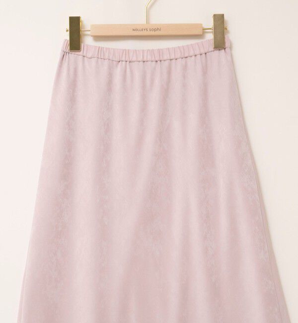 NOLLEY'S sophi「ウォッシャブルスエードサテンナロースカート」|タイト|