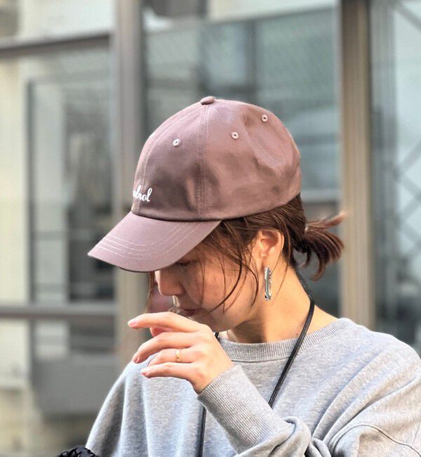 NOLLEY'S「【nolnol/ノルノル】ロゴ刺繍キャップ」|キャップ・キャスケット|ブラウン