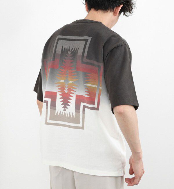 NOLLEY'S goodman「【PENDLETON/ペンドルトン】Gradation dye Back Print S/S T 26SS」|Tシャツ・カットソー|チャコールグレー