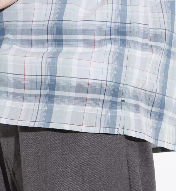 GLOSTER「【PENDLETON/ペンドルトン】オープンカラーシャツ 半袖シャツ 刺繍 ワンポイント チェック」|シャツ・ブラウス|