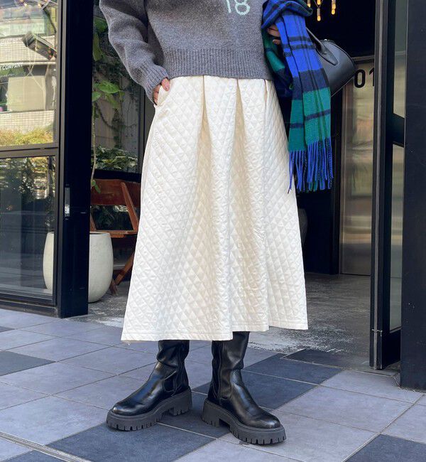fredy emue「キルティングタックスカート」|スカート|