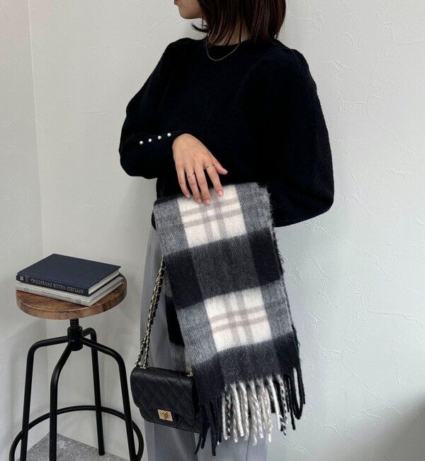 fredy emue「袖ボリュームパール付きニットプルオーバー」|ニット・セーター|