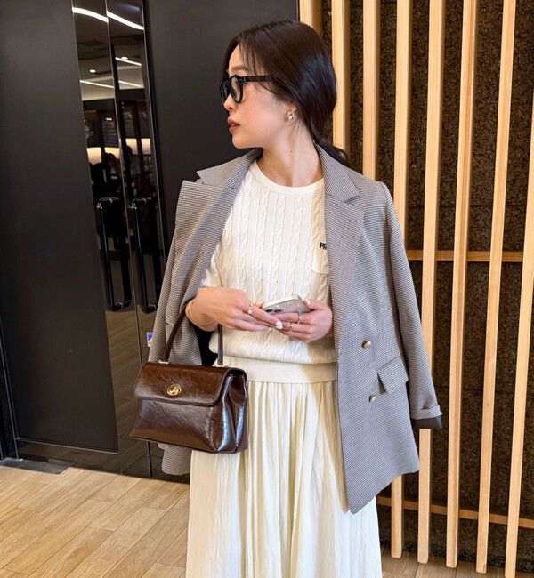 fredy emue「FR刺繍ケーブル柄ポケ付きプルオーバー」|ニット・セーター|