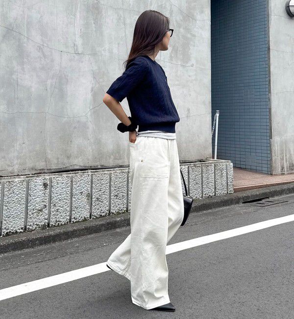 fredy emue「FR刺繍ケーブル柄ポケ付きプルオーバー」|ニット・セーター|