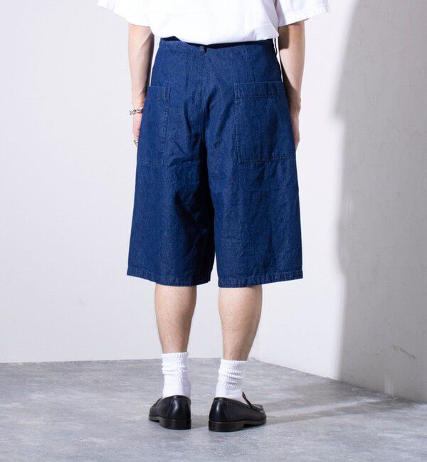 GLOSTER「【GLOSTER/グロスター】8オンスデニム ワイドショートパンツ ハーフパンツ」|その他|
