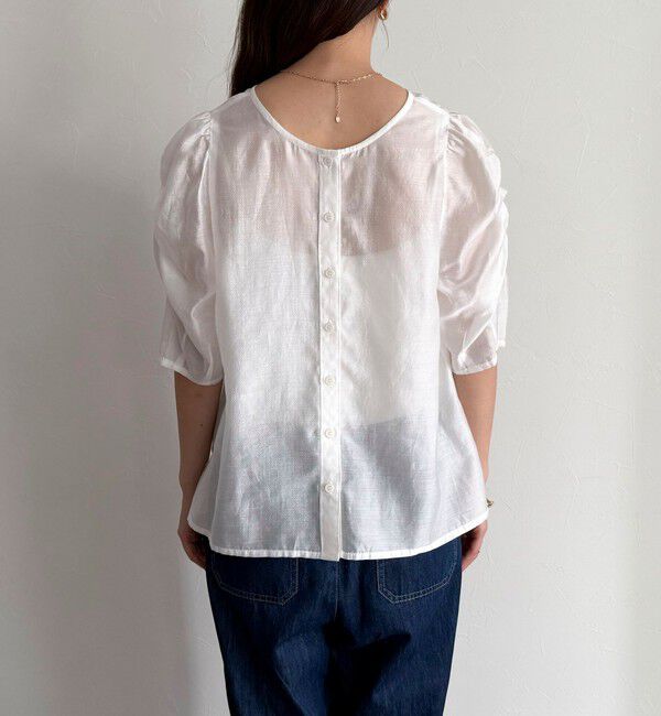 fredy emue「2WAYシアー袖ボリュームブラウス」|シャツ・ブラウス|