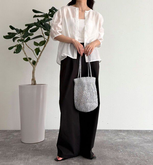 fredy emue「2WAYシアー袖ボリュームブラウス」|シャツ・ブラウス|