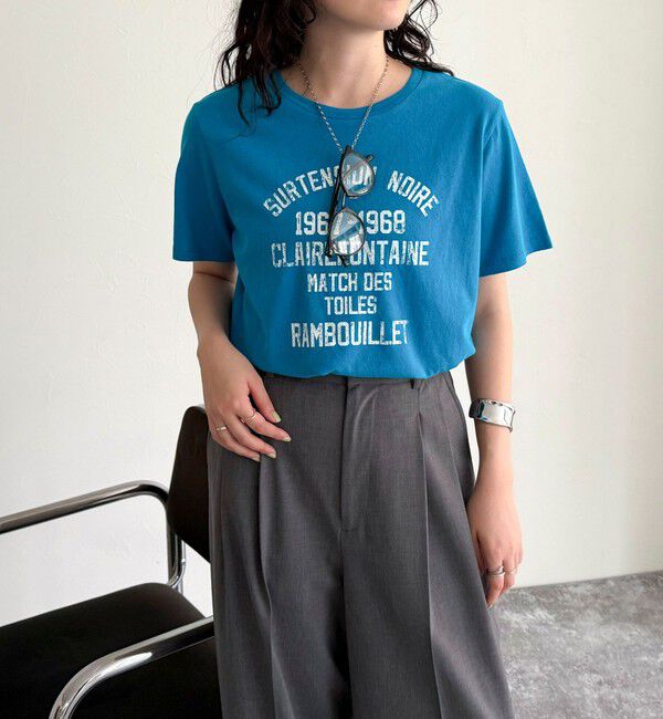 fredy emue「ヴィンテージライクピグメントTシャツ」|Tシャツ・カットソー|