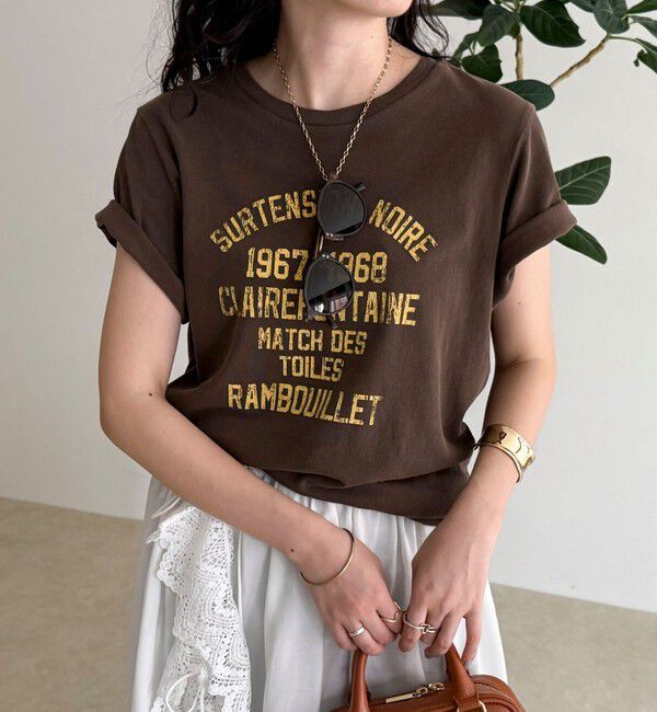 fredy emue「ヴィンテージライクピグメントTシャツ」|Tシャツ・カットソー|