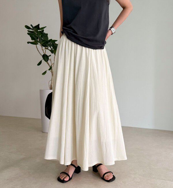 fredy emue「《セットアップ対応》タンブラー鹿の子フレアースカート」|スカート|