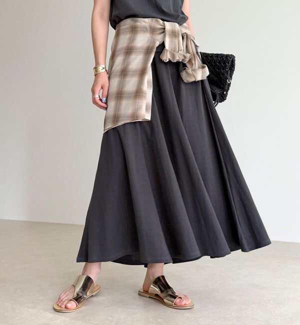 fredy emue「《セットアップ対応》タンブラー鹿の子フレアースカート」|スカート|