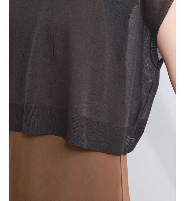 VIS「ドライタッチシアーニットトップス」|ニット・セーター|