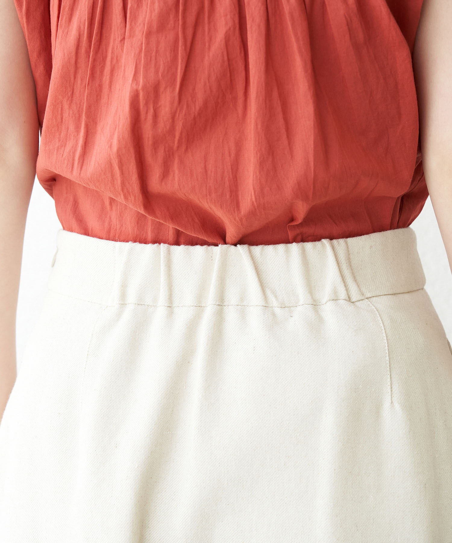 Rope&rsquo;Picnic「麻混フリンジフレアスカート」|スカート|