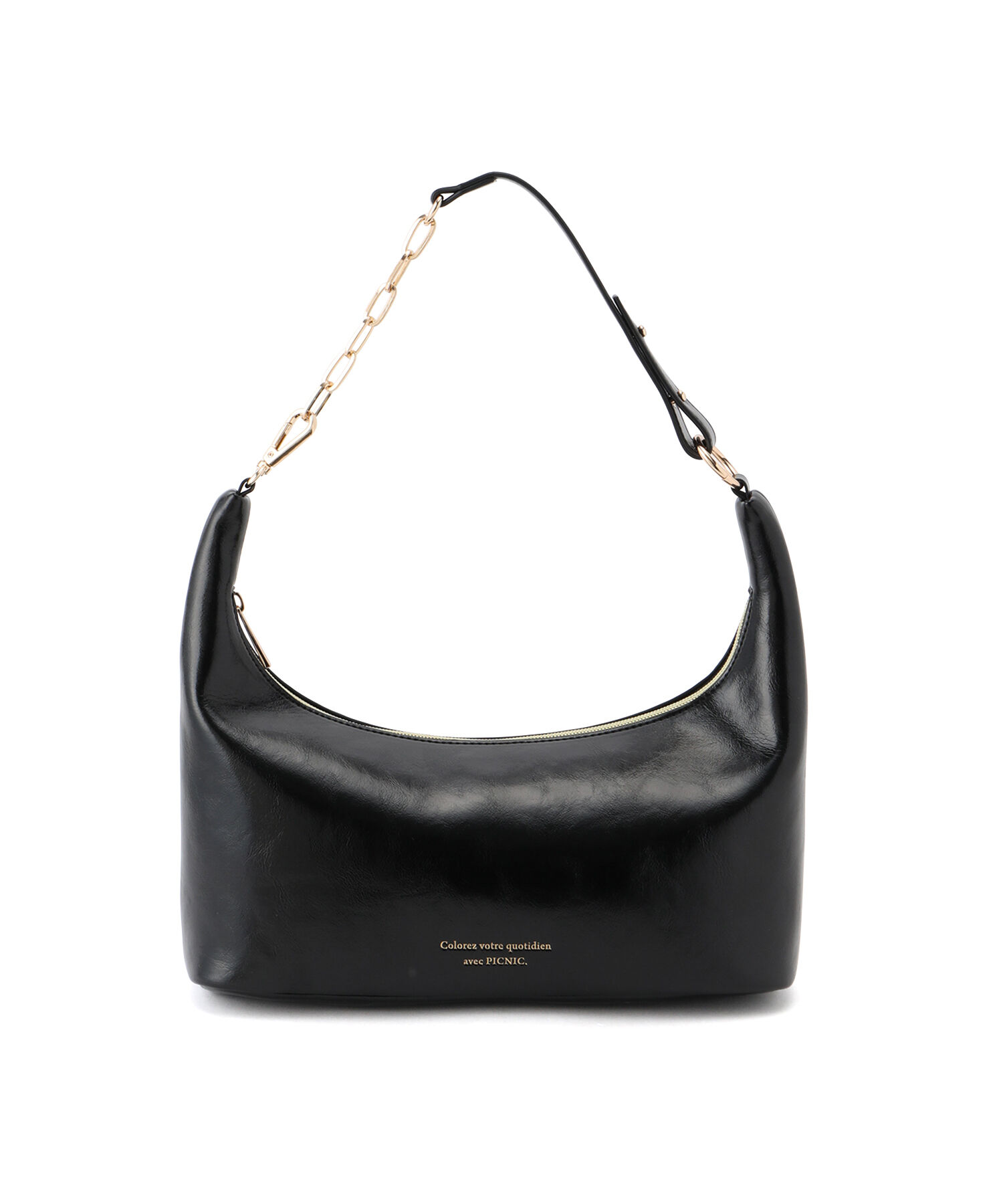 ROPE PICNIC PASSAGE「リンクルエナメルワイドワンショルダー＆クラッチバッグ」|ショルダー・メッセンジャー|